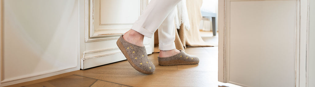 Ciabatta Donna In Pelle E Sughero Bianco