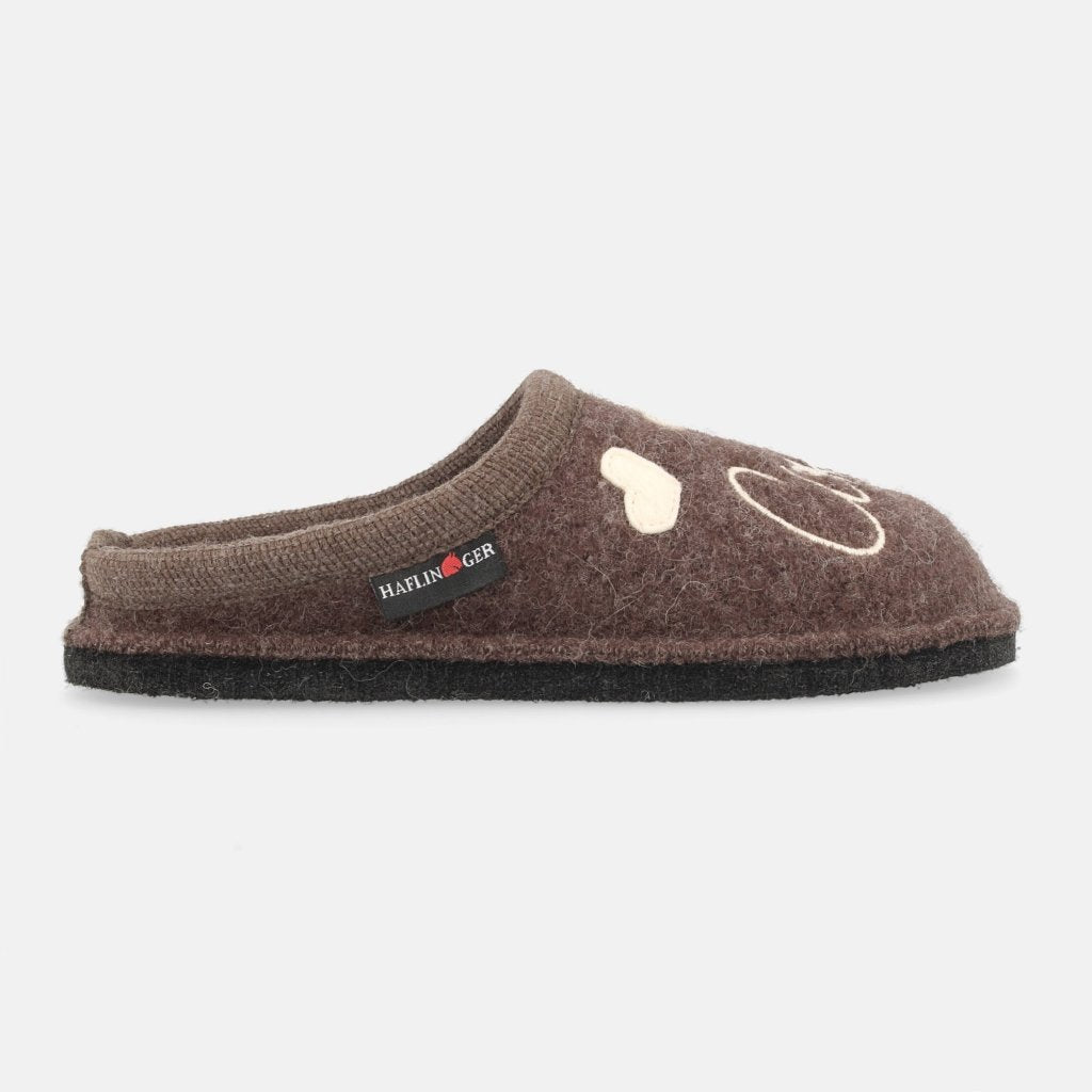 Fido Unisex Pantofola Walkstoff In Lana Cotta Mittelblau - Suola In Feltro Antiscivolo, Plantare Anatomico