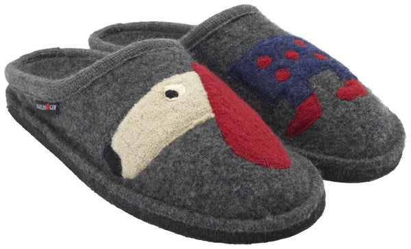 Pantofole donna in lana cotta con simpatici animali Haflinger Italia