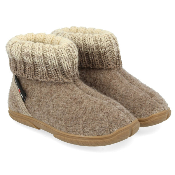 Pantofole Bambina Haflinger Blütenkinder 629100 - Tessuto Con Fibbia, Suola In Feltro, Vestibilità Normale - 4