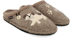 Fido beigemeliert, Walkstoff